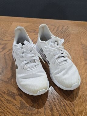 Adidas White Athletic Sneakers - Lightweight Running Shoes